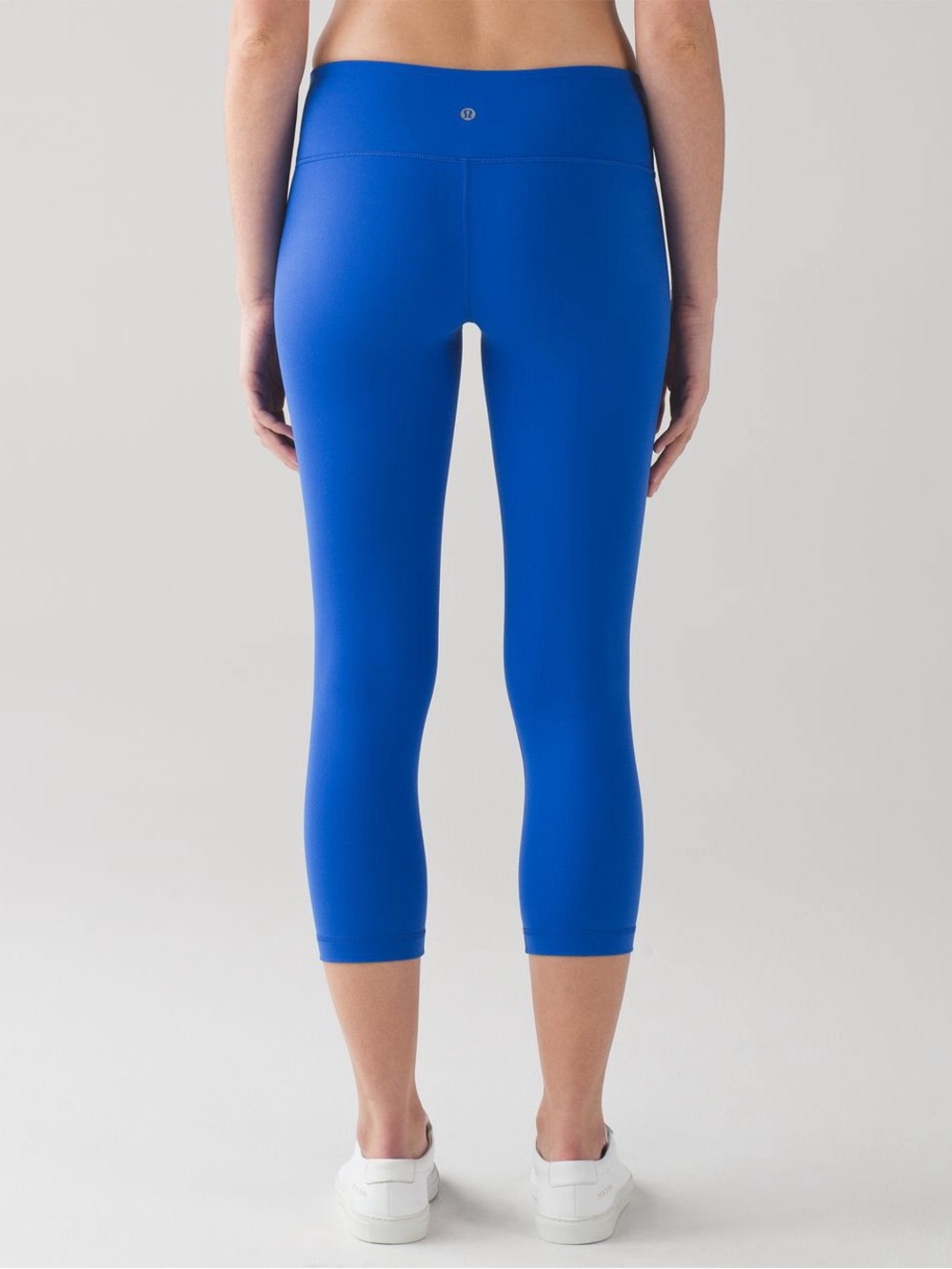 Lululemon Wunder Under Crop leggings in Cerulean Blue